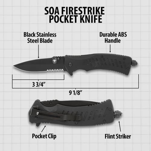 FireStrike Pocket Knife specificiations