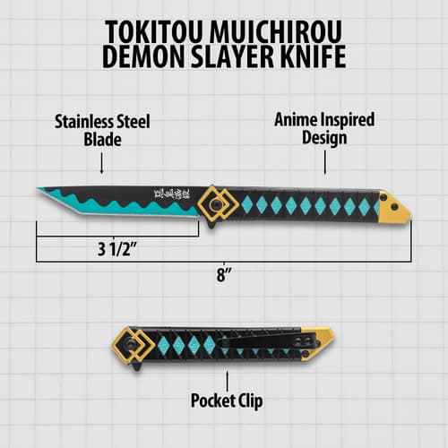 Diagram of Tokitou Muichirou Demon Slayer knife