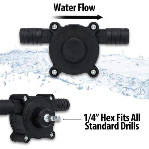 The water pump transfer features shown