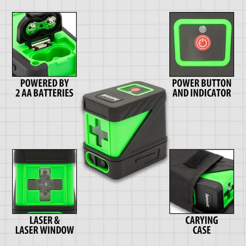 Details and features of the Cross Line Laser Level.