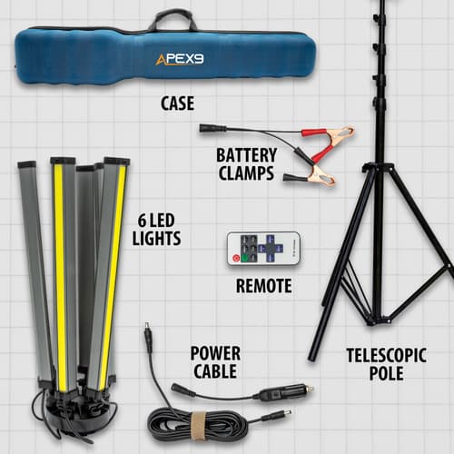 Details and features of the Telescopic Camp Light.