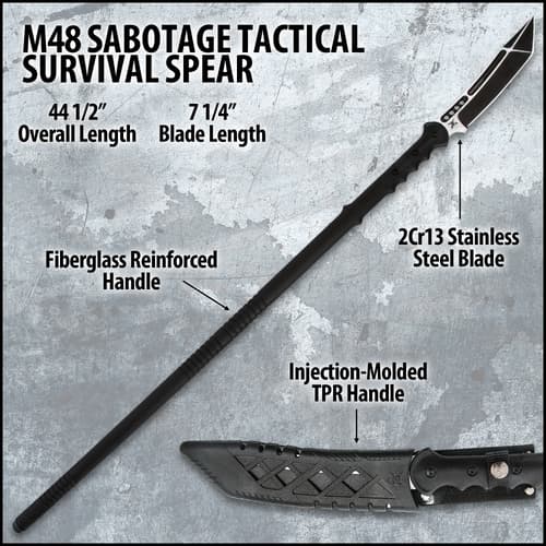 United Cutlery M48 Sabotage Tactical Survival Spear