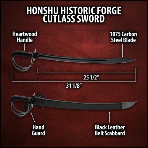 Details and features of Forge Cutlass Sword.