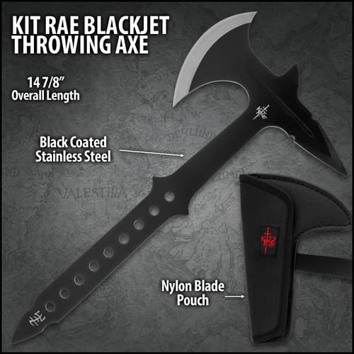 Kit Rae BlackJet Throwing Axe