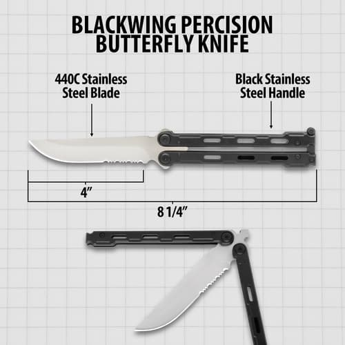 Details and features of the Butterfly Knife.