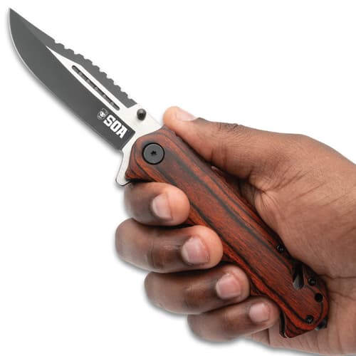 SOA Knife held in hand