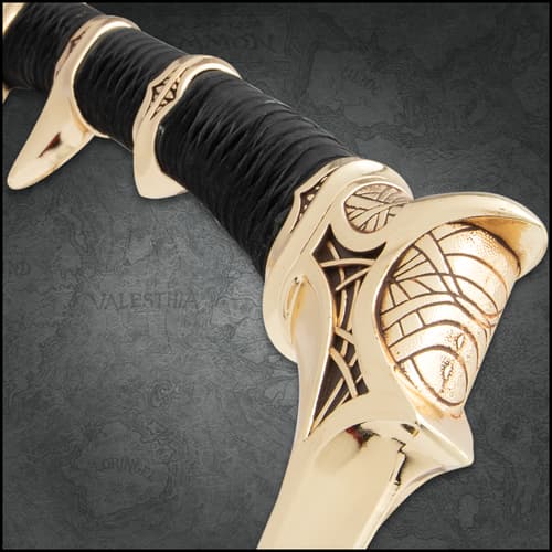 Kit Rae Gold War Sword pommel close up