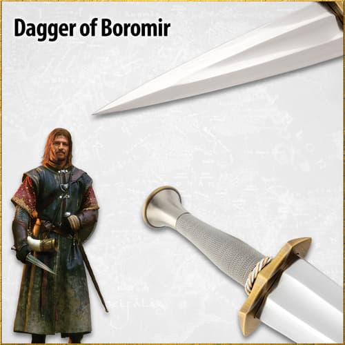 Dagger of Boromir with character image and dagger details