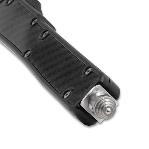 OTF Nightpiercer Black handle close up