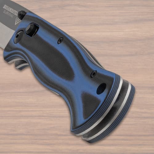Explorer Blue Micarta Pocket Knife handle