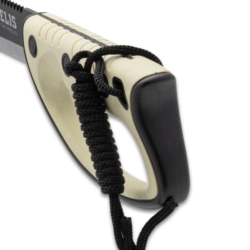 USMC Semper Fi Sawback Kukri handle close up