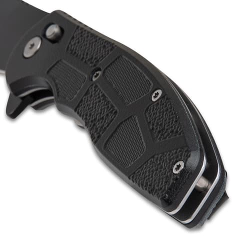 Delta Defender Pocket Knife handle close up