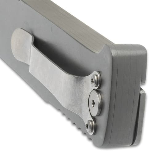 Gravity Knife handle close-up