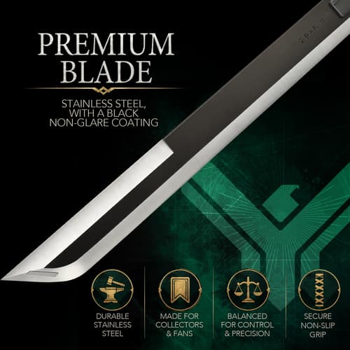 Premium stainless steel blade with non-glare coating
