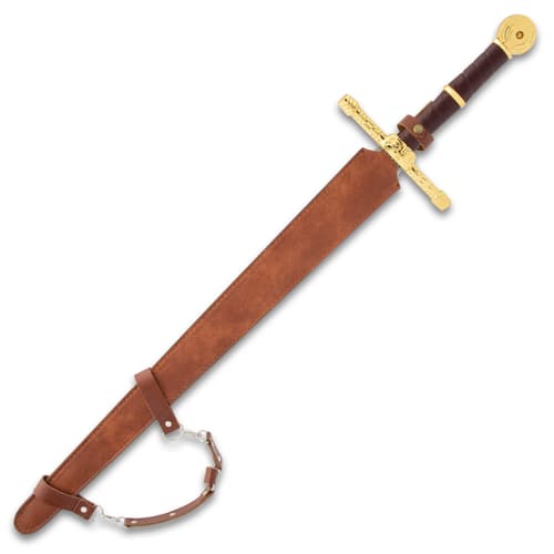 Elden Ring Lordsworn Straight Sword in scabbard