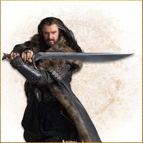 Character in fur cloak wielding a large sword