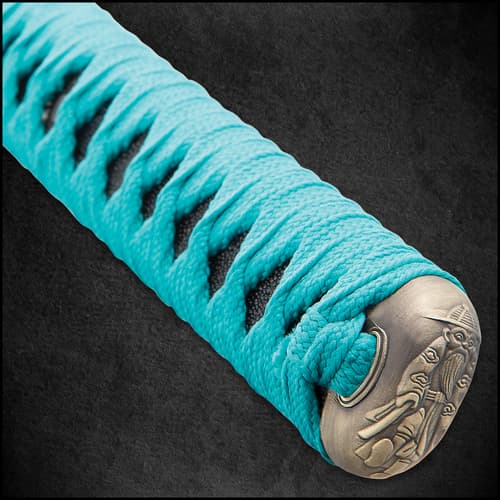 Shinwa Regal Katana Teal Sword Damascus