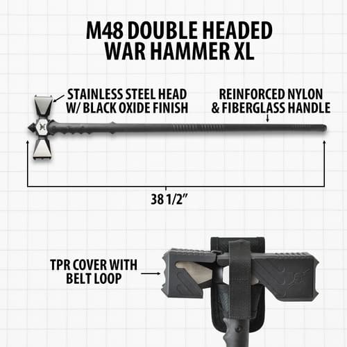 M48 Double Headed War Hammer XL with specifications
