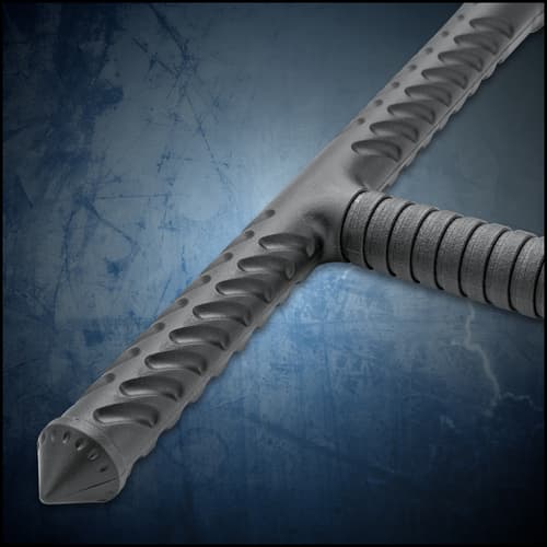 Night Watchman Tac-Tonfa Baton - Solid One-Piece Polypropylene Construction, Grippy Handle - Length 23 1/2”