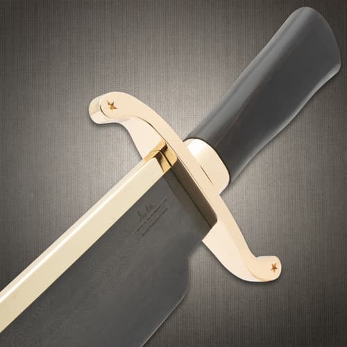 Gil Hibben Old West Bowie Knife Damascus
