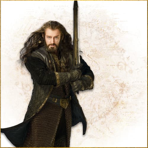 Character in armor holding a sword against a map