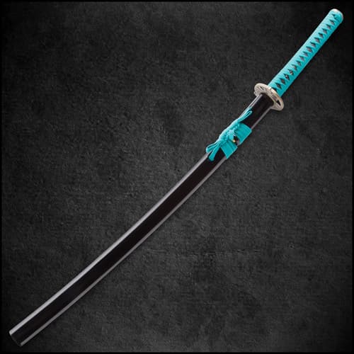 Shinwa Regal Katana Teal Sword Damascus