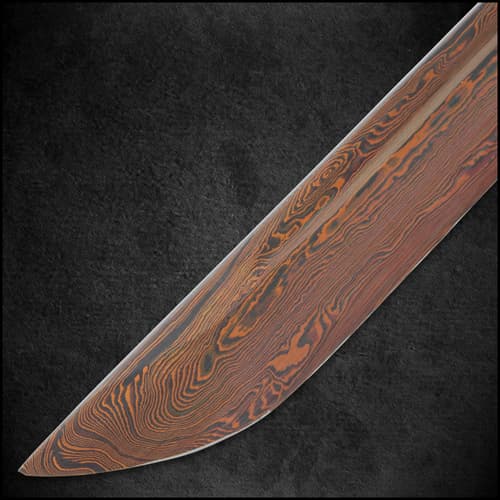 Shinwa Unbroken Night Handmade Katana / Samurai Sword - Hand Forged Black Damascus Steel - Razor Sharp, Full Tang - Fully Functional, Battle Ready, Ninja Sleek - Faux Ray Skin