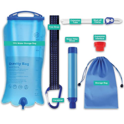 It will filter up to 5,000 liters (1,320 gallons) of contaminated water and the straw is built out of food-grade, BPA-Free ABS