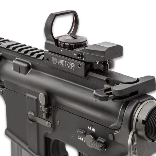 GVT Tactical Combat Reflex Sight - Eight Reticles, 33MM Lens With Anti-Glare, Red And Green Dot Sight, Integrated Rail