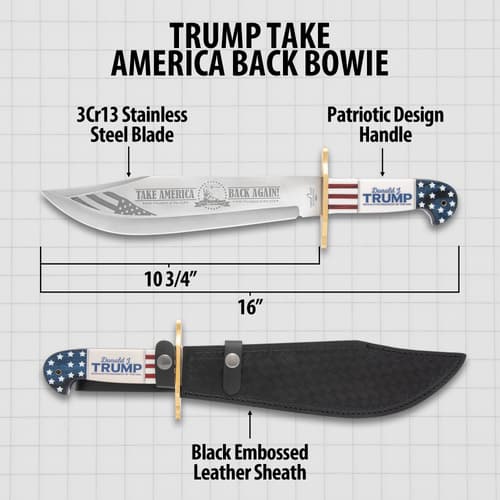 Diagram of knife with measurements and features labeled