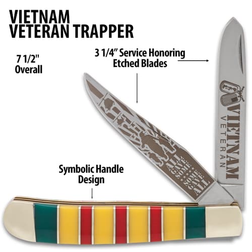 Vietnam Veteran Trapper Knife specifications