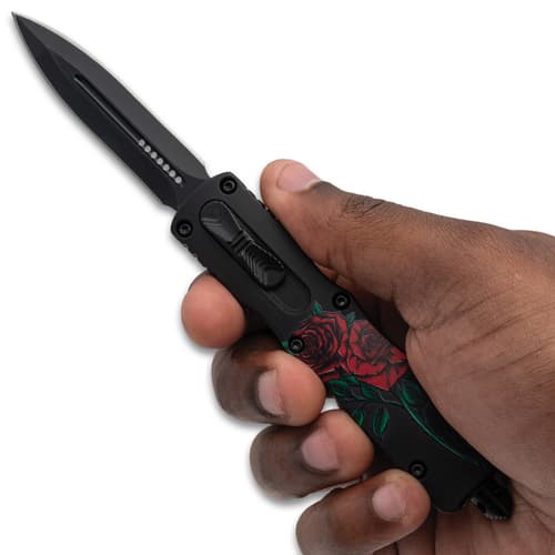 Black OTF Rosefang in hand