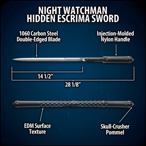 The Night Watchman Escrima Sword in use