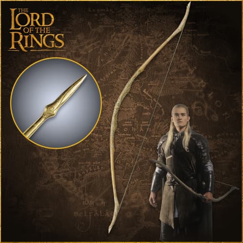 Character with bow and arrow on a map background