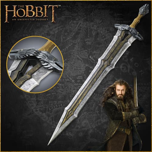 Sword from 'The Hobbit' with character holding it