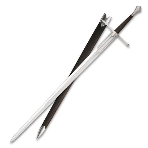 Long sword with a black scabbard