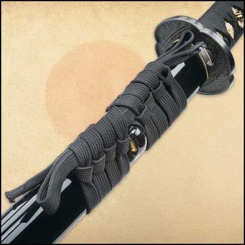 Shikoto Touchstone Handmade Wakizashi / Samurai Sword - Hand Forged Clay Tempered T10 High Carbon Steel - Ray Skin; Iron Tsuba; Certificate of Authenticity - Functional, Full Tang, Battle Ready