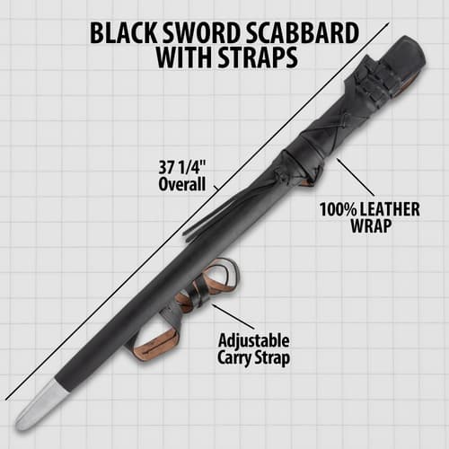 Sword Scabbard with Straps Specifications