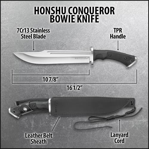 Detailed view of the knife’s TPR injection handle with grid-texture on both sides.