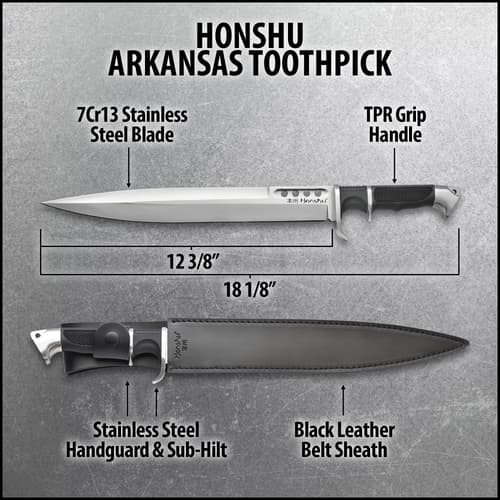 Honshu Toothpick specifications