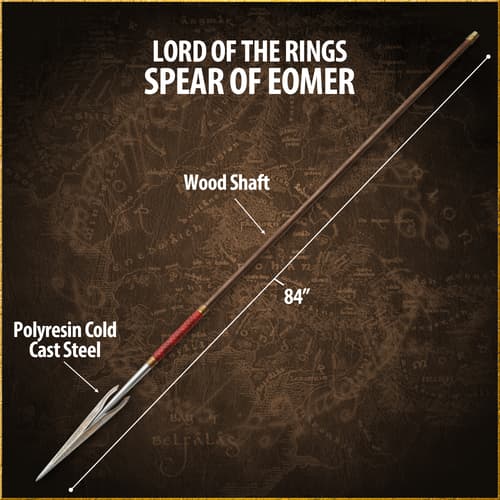 Eomer's spear with wood shaft and steel tip