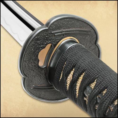 Shikoto Touchstone Handmade Wakizashi / Samurai Sword - Hand Forged Clay Tempered T10 High Carbon Steel - Ray Skin; Iron Tsuba; Certificate of Authenticity - Functional, Full Tang, Battle Ready