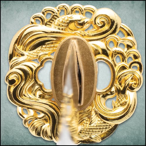 Odachi Tsuba close up