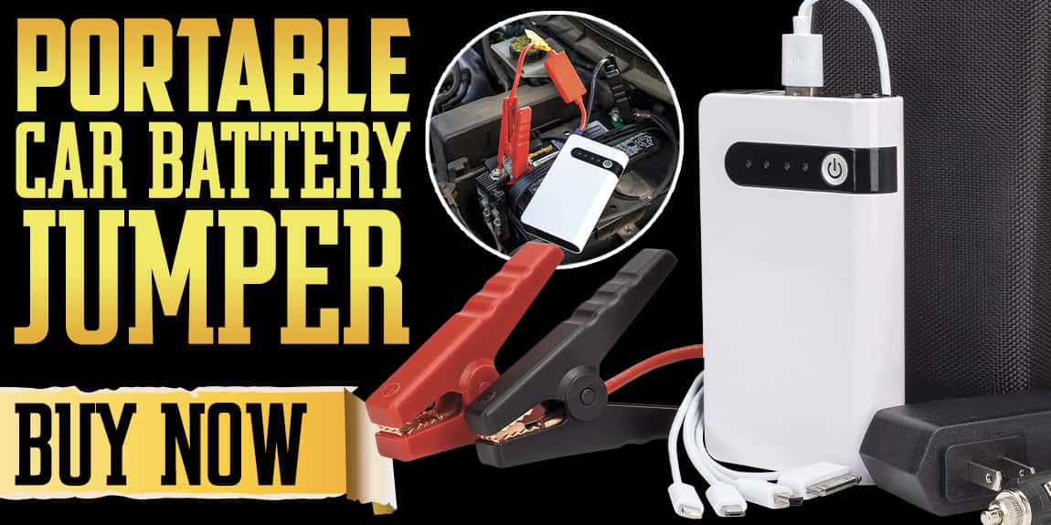 Portable Car Battery Jumper And Power Bank With Case