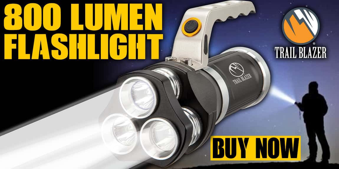 Trailblazer Flashlight With Super Bright White Lights