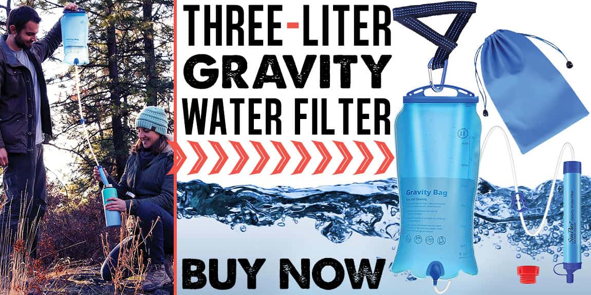 Membrane Solutions Three-Liter Gravity Water Filter Bag