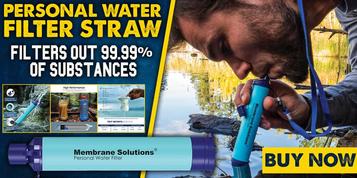 Membrane Solutions Personal Water Filter Straw