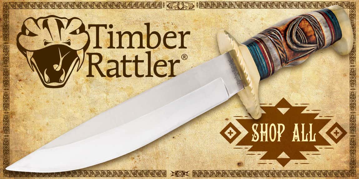 Timber Rattler Whispering Winds Bowie Knife