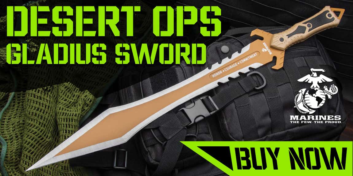 USMC Desert Ops Gladius Sword and Sheath