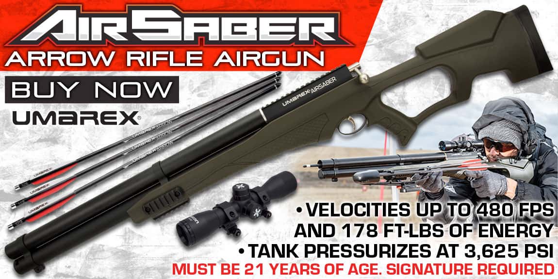 Umarex AirSaber Arrow Rifle Airgun With Scope